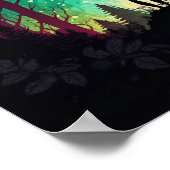 Psychedelischer Mandala-Waldposter | Trippy 1 Poster (Ecke)