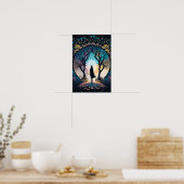 Psychedelischer Mandala-Waldposter | Trippy 3 Poster (Küche)