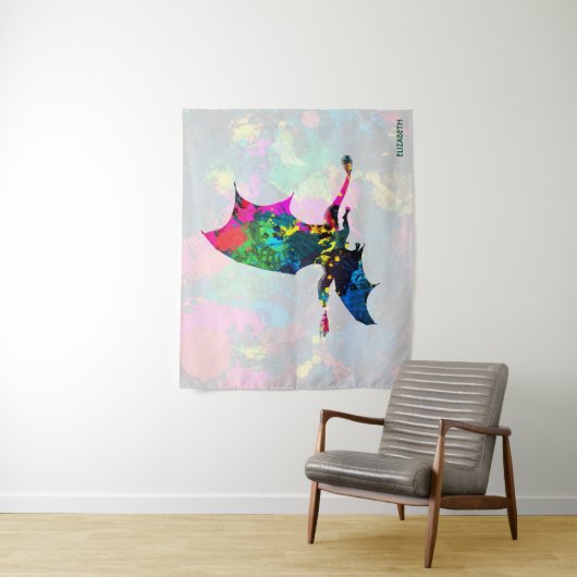 Psychedelischer Märchen-Drache-atmenfeuer Wandteppich (Beispiel)