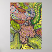 Psychedelischer Maximalistischer Boho-Abstrakter B Poster (Vorne)