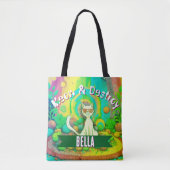 Psychedelischer Meow & Destroy Personalisierter Ka Tasche (Vorderseite)