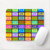 Psychedelischer Mix-Tape-Pop Mousepad (Mit Mouse)