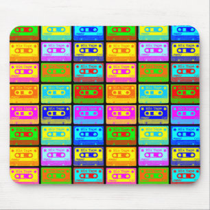 Psychedelischer Mix-Tape-Pop Mousepad