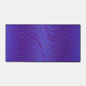 Psychedelischer Moiré-Effekt Abstrakt blau und Lil Schreibtischunterlage (Vorderseite)