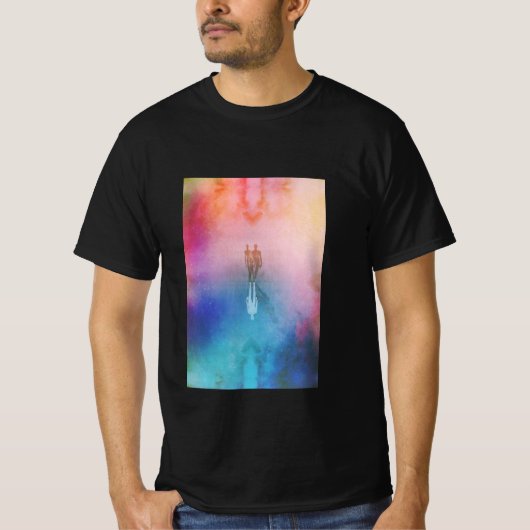 Psychedelischer Mystery Man T - Shirt (Vorderseite)