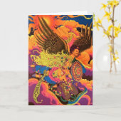 Psychedelischer Mythopoeia Karte (Gelbe Blume)