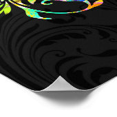 Psychedelischer Nachmittag, ein Kolibri Poster (Ecke)