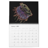 Psychedelischer Neon Jellyfish Kalender 2 (Jan 2027)