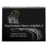 Psychedelischer Neon Jellyfish Kalender 2 (Titelbild)