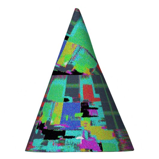 psychedelischer Neondunce Partyhütchen (Rechts)