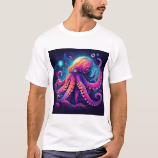 Psychedelischer Octopus-T - Shirt