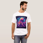Psychedelischer Octopus-T - Shirt (Vorne ganz)