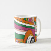 psychedelischer oder Pop-Art-Stil erinnert  Kaffeetasse (VorderseiteRechts)