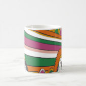 psychedelischer oder Pop-Art-Stil erinnert Kaffeetasse (Mittel)
