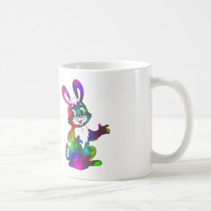 Psychedelischer Osterhase Kaffeetasse
