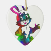 Psychedelischer Osterhase Keramikornament (Rechts)