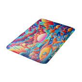 Psychedelischer Ozean Badematte (Schrägansicht)