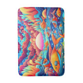 Psychedelischer Ozean Badematte (Vorderseite Vertikal)