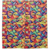 Psychedelischer Ozean Duschvorhang (Vorderseite)