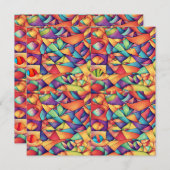 Psychedelischer Ozean Feiertagskarte (Vorne/Hinten)