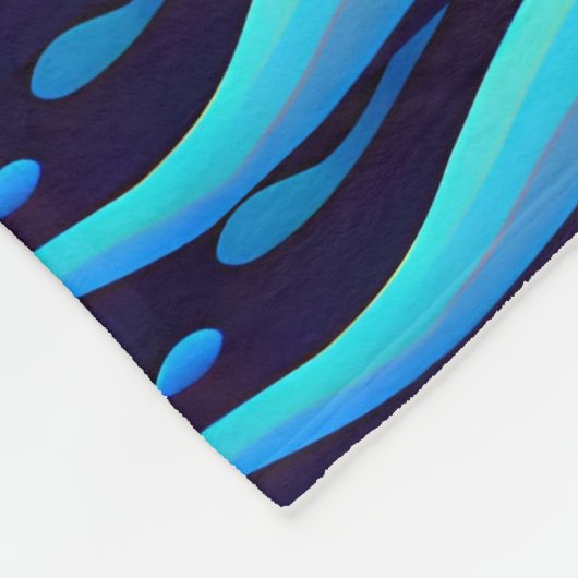 Psychedelischer Ozean Fleecedecke (Ecke)