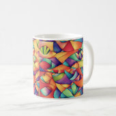 Psychedelischer Ozean Kaffeetasse (VorderseiteRechts)