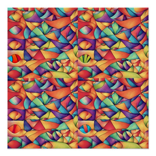 Psychedelischer Ozean Poster (Vorderseite)