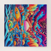 Psychedelischer Ozean Puzzle (Horizontal)