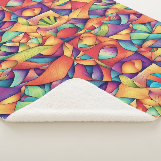 Psychedelischer Ozean Sherpadecke (3/4)