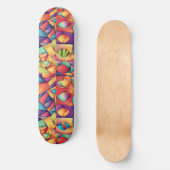 Psychedelischer Ozean Skateboard (Vorderseite)