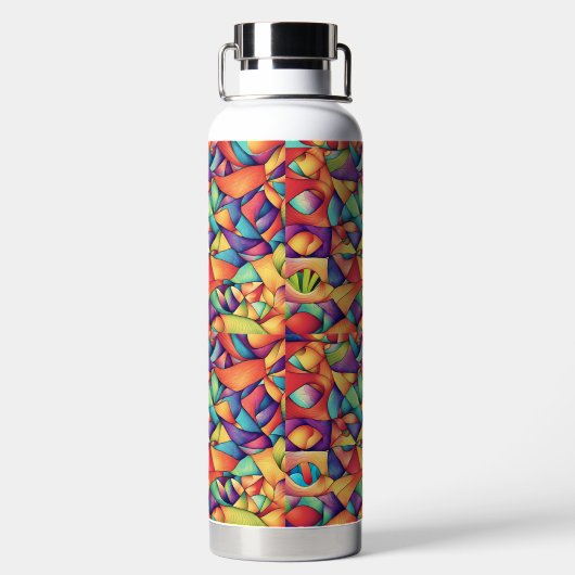 Psychedelischer Ozean Trinkflasche (Rückseite)