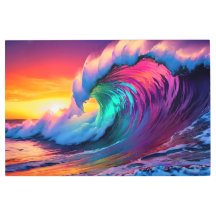Psychedelischer Ozean Tsunami - Ewige Ozeanbeauty