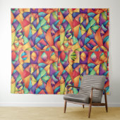 Psychedelischer Ozean Wandteppich (Beispiel (Horizontal))