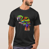Psychedelischer Papagei T-Shirt (Vorderseite)