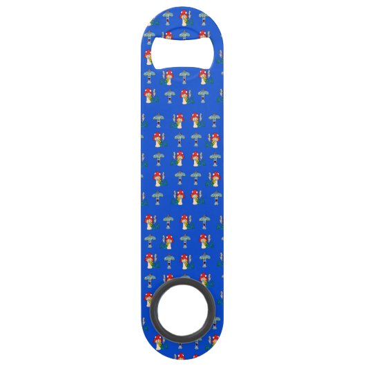 Psychedelischer Pilz-Bar-Schlüssel Speed Flaschenöffner (Vorderseite)