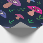 Psychedelischer Pilz mit Augen Geschenkpapier (Ecke)