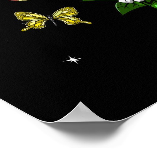 Psychedelischer Pilzfrosch Poster (Ecke)