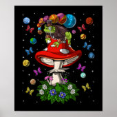 Psychedelischer Pilzfrosch Poster (Vorne)