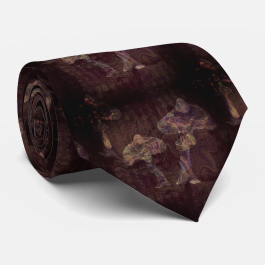 Psychedelischer Pilzkram Krawatte (Gerollt)