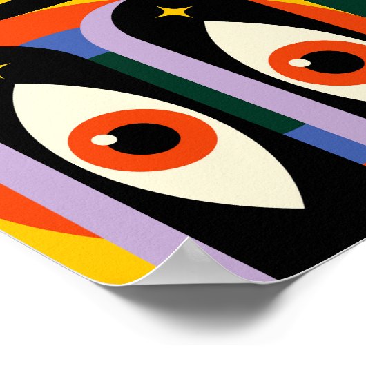 Psychedelischer Pop Poster (Ecke)