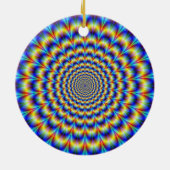 Psychedelischer Puls in blauer und gelber Ornament (Hinten)