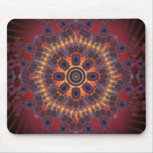 Psychedelischer Radialentwurf: Mousepad