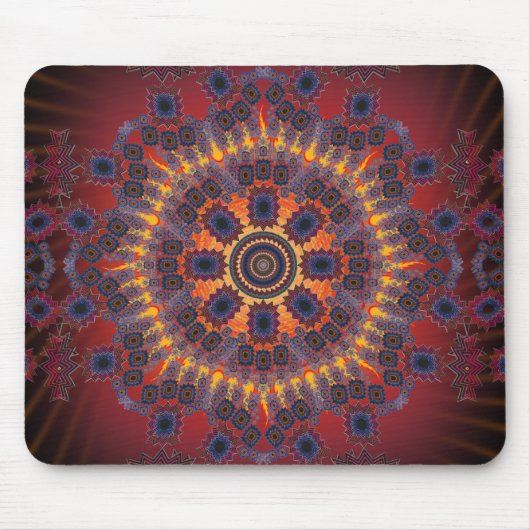 Psychedelischer Radialentwurf: Mousepad (Vorne)