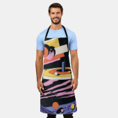 Psychedelischer Raum: 70er geometrische Formen Schürze (Getragen)