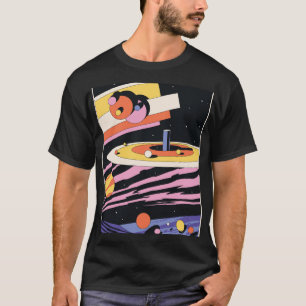 Psychedelischer Raum: 70er geometrische Formen T-Shirt