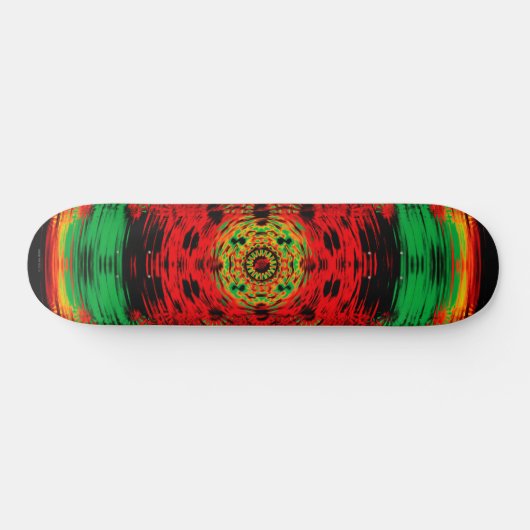 Psychedelischer Rave-Skateboard Skateboard (Horizontal)