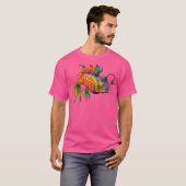 Psychedelischer Regenbogen Angelfisch Angelfisch T T-Shirt (Vorne ganz)