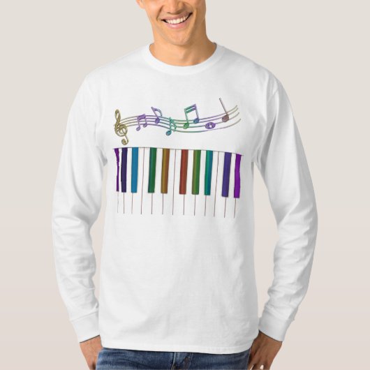 Psychedelischer Regenbogen befestigt T-Shirt (Vorderseite)