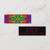 Psychedelischer Regenbogen-dünne Visitenkarte (Vorne/Hinten)