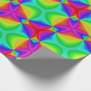 Psychedelischer Regenbogen Geschenkpapier